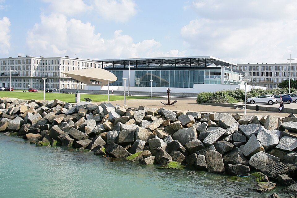 André Malraux modern art museum on the Le Havre waterfront